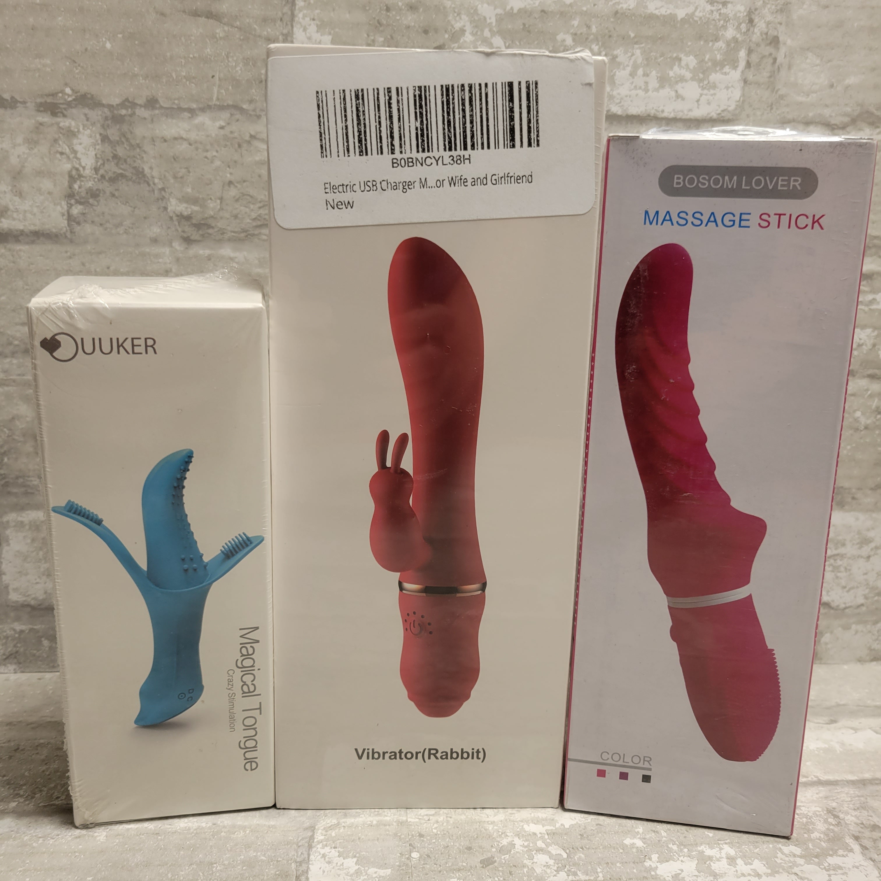 Women's Personal Massager, Neck Back Body Vibrating Wand, Lot of 3 (8083618562286)